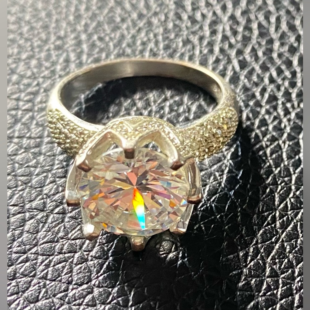 925 Silver Crown Ring - image 1